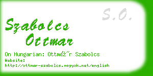 szabolcs ottmar business card